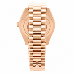 Rolex Day-Date II 41MM 218235 18Kt Everose Gold Black Dial Watch